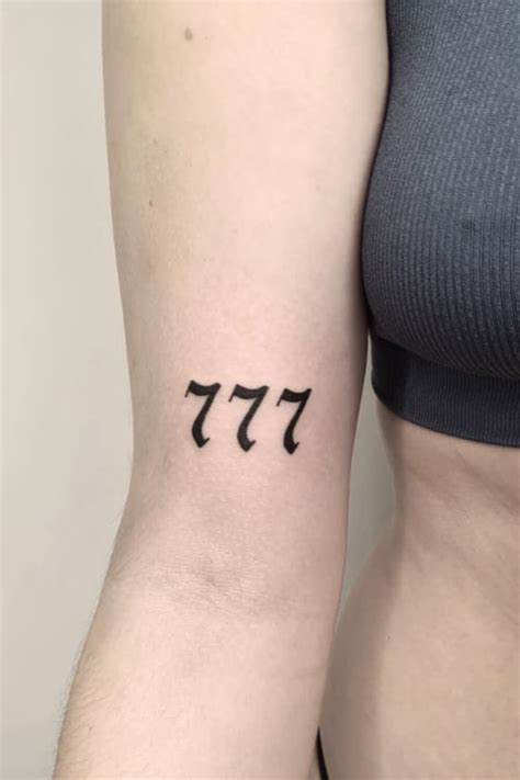 777 Tattoo: Exploring the Charm of Triple Sevens.